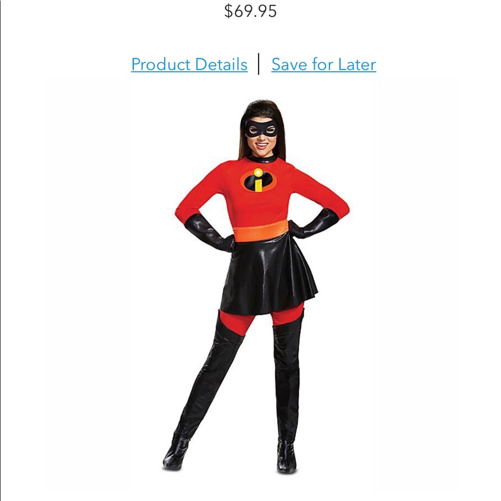 Authentic Disney INCREDIBLE 2 Mr and Mrs Costume